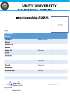 UNITY UNIVERSITY STUDENTS UNION MEMBERSHIP FORM.docx